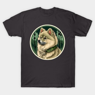 German Spitz Camouflage Motif T-Shirt